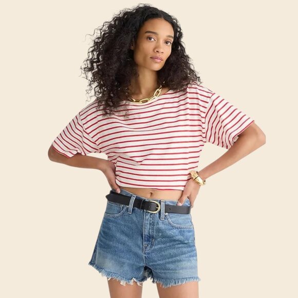 J. Crew Relaxed Denim Short in Baxter Street Wash, Size 26 - Picture 3 of 3